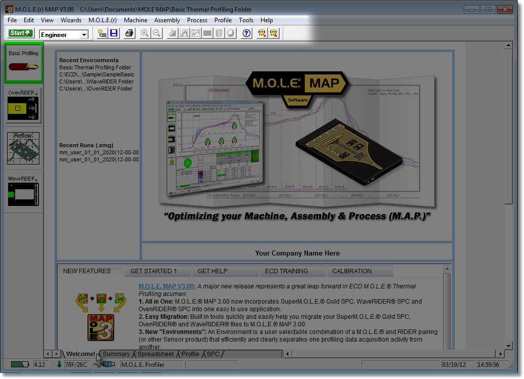 Menus & Toolbar